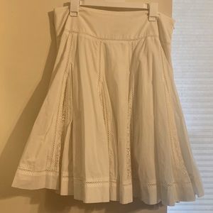 Anthropologie winter white skirt size 14 edem & esyllte